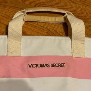 Victoria's Secret Pink and Cream Tote Bag NWOT